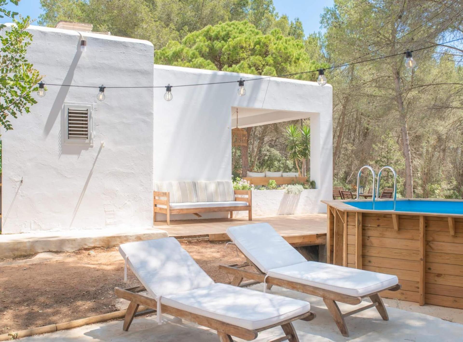 Casa Can Vert Con Piscina Santa Gertrudis  Exterior foto